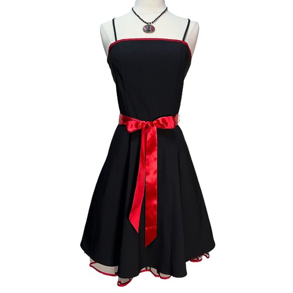 Pulse Dresses Vintage Spaghetti Strap Black And Red Dress Poshmark